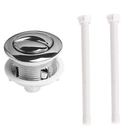 EXCEART Glacier Bay Toilet Parts Toilet Flush Handle Toilet Tank Button Toilet Parts Dual Push Flushing Toilet Button Replaced Flush Button 114mm 1pc Toilet Water Tank Parts Toilet Button Rod