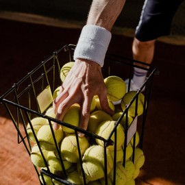 M METERXITY 2 Pack Wrist Brace - Elastic Air-Permeable Cotton Terry Cloth Sweatband, Apply to Tennis/Basketball/Running (8x5cm, Purple)