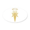 CafePress Wiccan Symbol Euro Oval Car Bumper Magnet