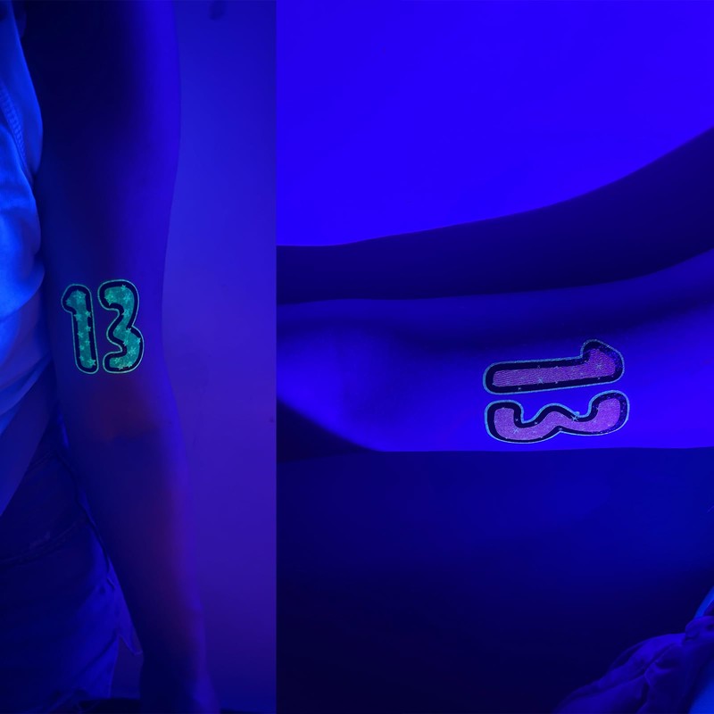 48 Pcs Eras Tour Merch, Glow in Dark/13 Hand/13/Temporary Tattoos,