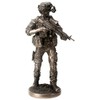 YTC Metal Tone Night Mission Fighting Soldier with Gun Statue