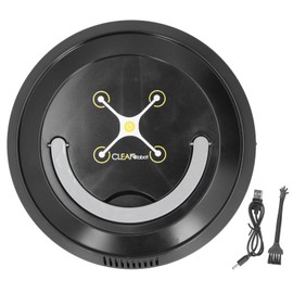 Intelligent Robot Vacuum USB Charging Household Vacuum Cleaner for Home Living RoomBlack