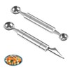 Melon Spoon Ice Cream Double Headed Stainless Steel Watermelon Baller