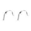 sourcing map 2Pcs Rigid Pipe Straps, 100mm(3.94") 201 Stainless Steel