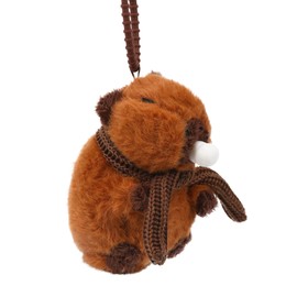 LeYoHa Capybara Plush Toy Birthday Gift - Stuffed Animals Capybara Pendant Figure Cute Stylish Backpack Keychain Toy, Gift for Kids Girls Boys 5 Inch