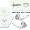 GOBEKOR 10 Pack Privacy Door Levers Bedroom Door Handle with