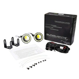 BLINGLIGHTS White LED Fog Lamps Lights Kit for 2014-2024 Ram ProMaster 1500 2500 3500