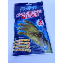 2 pairs of medium household gloves non slip gloves comfort fit for household cleaning and gardning