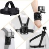Taisioner Gopro Accessories Kit for GoPro Hero 12/11/10/9/8/7/6/5/4,Chest Strap Harness,