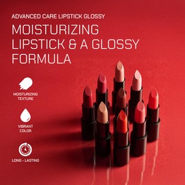 Radiant Professional Advanced Care Glossy Lipstick for Women with Hyaluronic Acid and Natural Polysaccharide | Creamy - Moisturising Shades | Cosmetics | Long Lasting Lipstick |(GL105 ORCHID)
