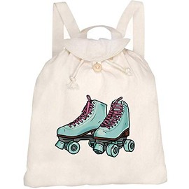 Azeeda 'Roller Skates' Canvas Rucksack/Backpack (RK00014398)