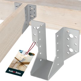 KOTARBAU® Joist Hanger 50 x 105 mm Wood Connector Made of Galvanised Steel Joist Hanger Joist Connector Heavy Duty Joist Connector Wooden Beam Connector Wooden Beam