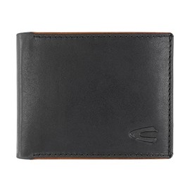 camel active Cruise RFID Men's Wallet Small Landscape Format Leather, black, 000232