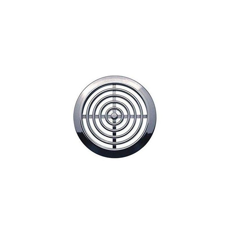MINI 2x Air Vent Grille Covers 45mm (1.77inch) Ducting CHROME