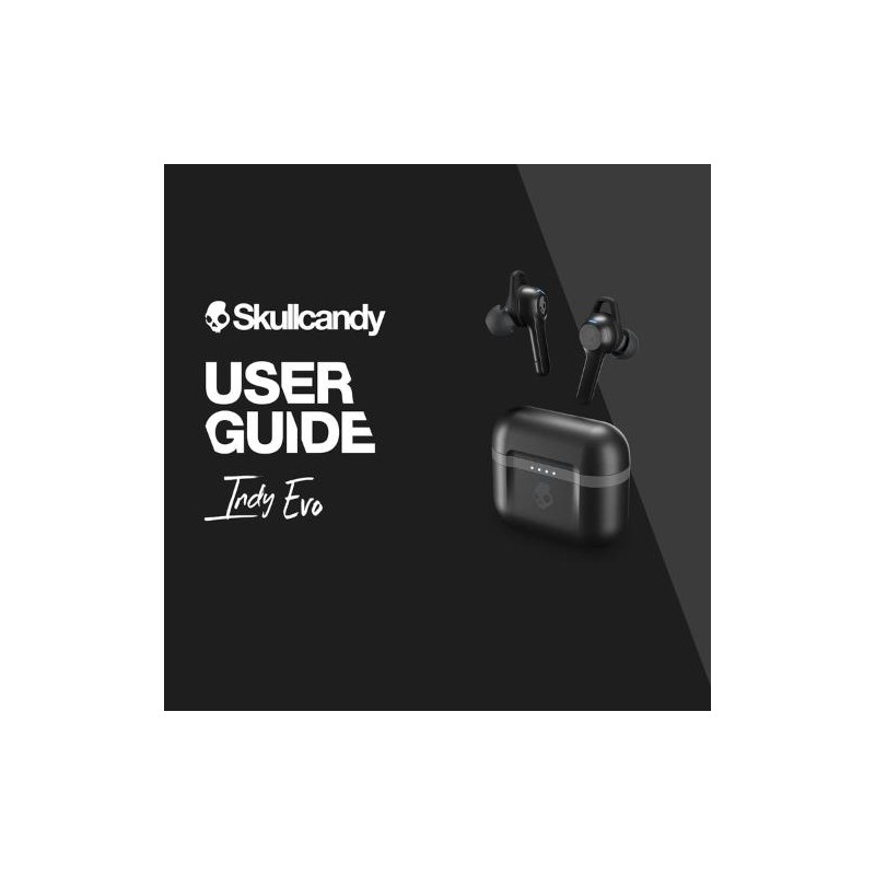 Skullcandy Indy Evo Black In-Ear Audio, Bluetooth Wireless Earbuds -