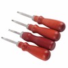 4 Pcs Leather Edger Leather Edge Chamfering Knife Sharpener Hand