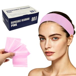 80 diademas desechables FRASTORDER envueltas individualmente para spa, maquillaje y esteticistas