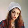 COMNICO Hair Bandana,1pcs White lace Hair Scarf for Women Thin