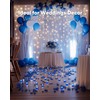 Amagic 1000 Pieces Blue Artificial Rose Petals with 12 Blue