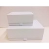 Aromabar Luxury White Magnetic Gift Box with Ribbon Tab Small