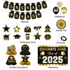 2025 Graduation Party Decorations Banner, Backdrop, Balloons, Hanging Swirl, Hanging