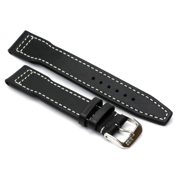 RIOS1931 Aviator Band Cowhide Leather Watch Strap Handmade in Germany