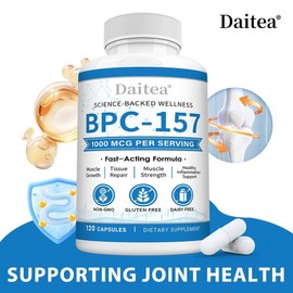 BPC-157 Capsule 1000 micrograms per serving Fast-acting formula Muscle care Tissue health Post-exercise recovery non-GMO Gluten-free, 2 pieces, 120 servings / BPC-157 캡슐 1회 1000마이크로그램 속효성 포뮬라 근육관리 조직건강 운동 후 회복 non-GMO 글루텐 프리, 2개, 120회분