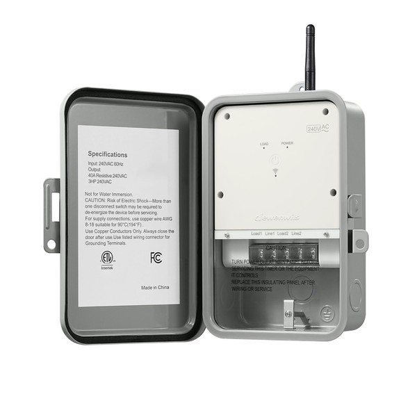 DEWENWILS Pool Pump Timer, Outdoor Smart WiFi Box, Heavy Duty