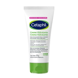 CETAPHIL Crema Hidratante 50 g Hidratación continua hasta por 48 horas desde la 1era aplicación Recomendada por Dermatólogos para Piel Sensible.