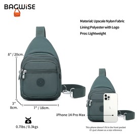 Crossbody Bags for Women, Unisex Crossbody Purse Bag, Sling Bag, Lightweight and Compact Sling Backpack Purse for Women (Army Green)