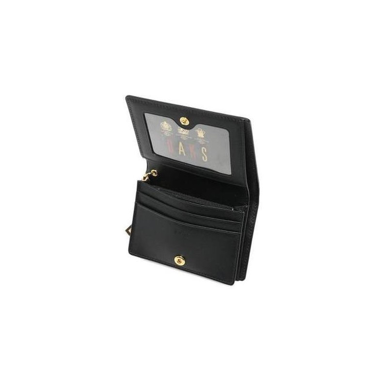 Daks (신세계강남점)블랙 퀼팅 로고 참장식 반지갑 DCWA9F218 (Shinsegae Gangnam) Black