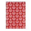 Gift Wrap - Pineapple - Pink on Red