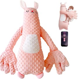 Baby Patting Soothing Pillow Palm - Soft Stuffed Toy for Toddlers, Remote Control, Animals-Shaped Sleeping Aid with Soft Touch and Calming Features  #dealsforyoudays:_Pink