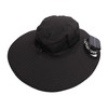 Solar Fan Hat Large Brim Quick Dry Breathable 3 Speeds