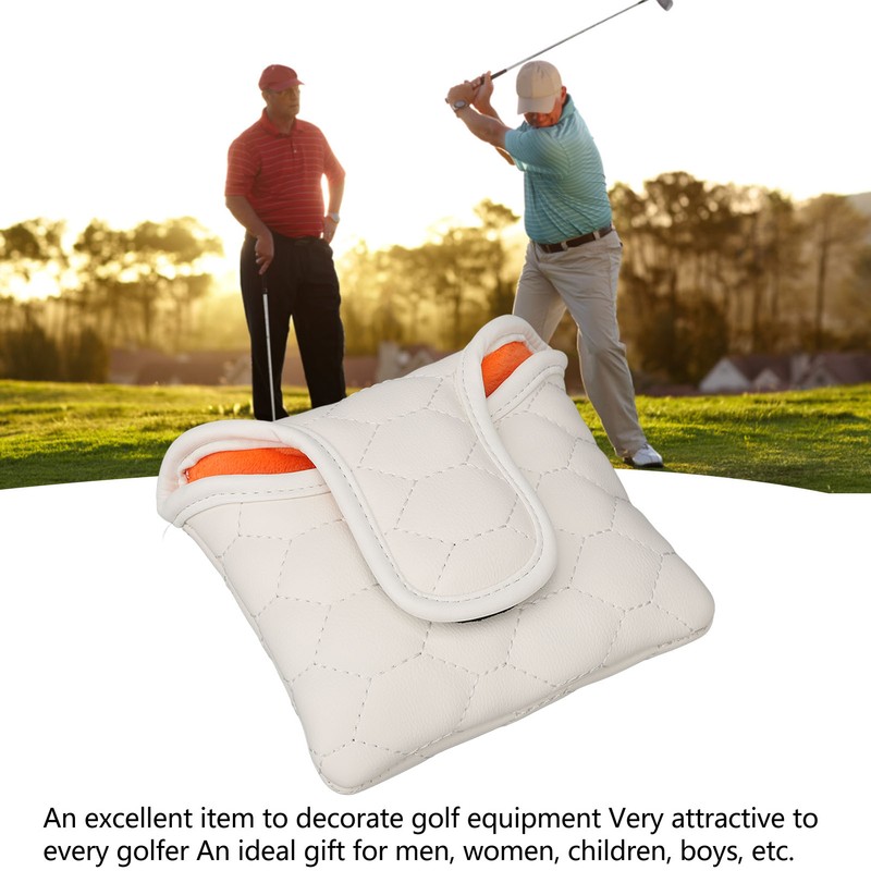 PU Golf Club Head Cover White Golf Head Cover Golf