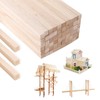 100 Pcs Wooden Sticks for DIY Crafts, Balsa Wood Bamboo
