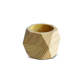 Untitled Succulent Planter - Wooden Pot for Small Flower or Preserved Moss - Indoor Plant Pot for Succulents or Faux Plants - Moss Pots (Natural)