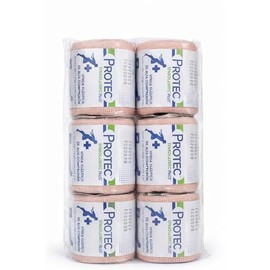 PROTEC | Venda Elástica Tensolastic de Alta Compresión 5 cm de ancho x 5m de longitud estirada | 6 pack