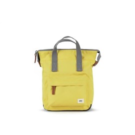 ORI LONDON Small Tote Bag Backpack - Nylon Tote Backpack for Women & Men - Wide Mouth, Chunky Zippers - The Bantry, Custard