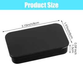 Xinjoduz 2 PCS Mini Travel Dental Floss Portable Case, Small Picks Dispenser, Tooth Pick Holder for Purse, Convenient Refillable Glide Storage Adult Floss in Box for Travel Dates Dinners Hotels(Black)