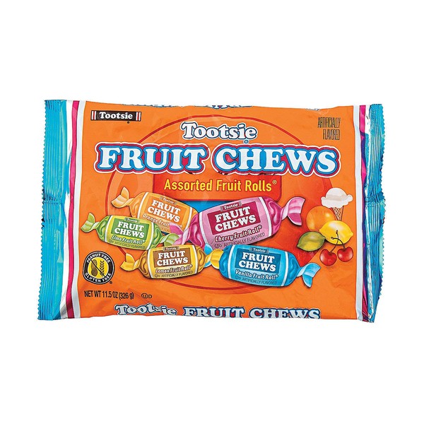 Fun Express - Tootsie Roll Fruit Rolls (48 Pcs/un) - Edibles - Soft & Chewy Candy - Taffy & Marshmallow - 48 Pieces