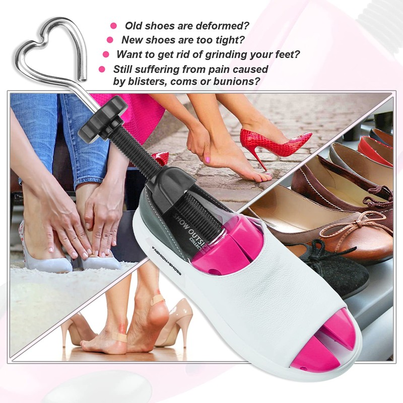 cyrico Shoe Stretcher Women 4-way Shoe Expander Widener Shoe Tree