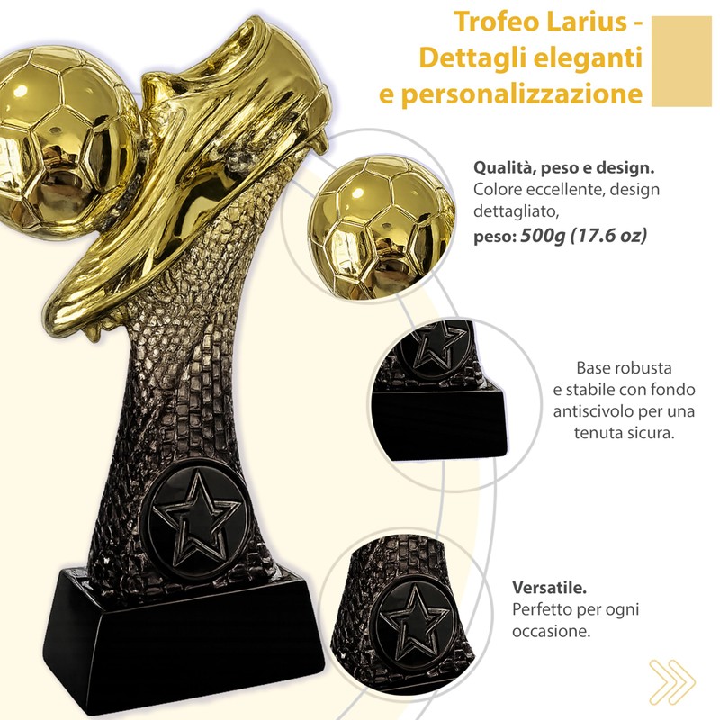 Larius Trofeo da calcio 16–21.5 cm (300–800 g) – Coppa