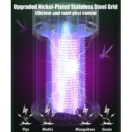 Mosquito Killer Lamp,Indoor Portable UV Bug Zapper Insect Trap for Indoor/Outdoor,USB-Powered with Grid for Camping,Patio,Home