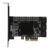 Adapter Card 6Gbps PCIE 4X to 10 Ports SATA3.0 Multi