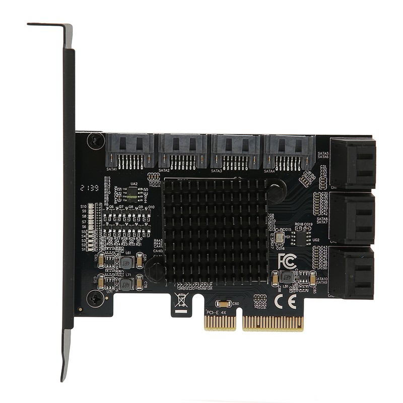 Adapter Card 6Gbps PCIE 4X to 10 Ports SATA3.0 Multi