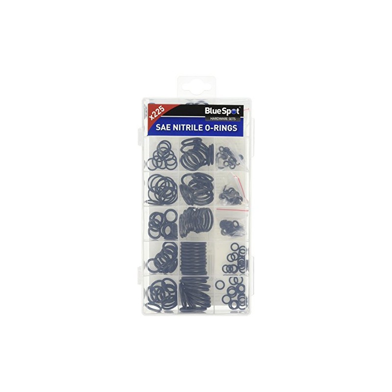 Blue Spot 40520 SAE Nitrile O-Ring Set - Black (225-Piece)