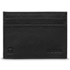 Yoshi Black Leather Highland Cow Card Holder, RFID Protection, Slim