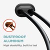 Zenna Home Rustproof Double Curved Shower Curtain Rod, No Drill