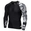 LAFROI Men's Long Sleeve UPF 50+ Baselayer Skins Performance Fit